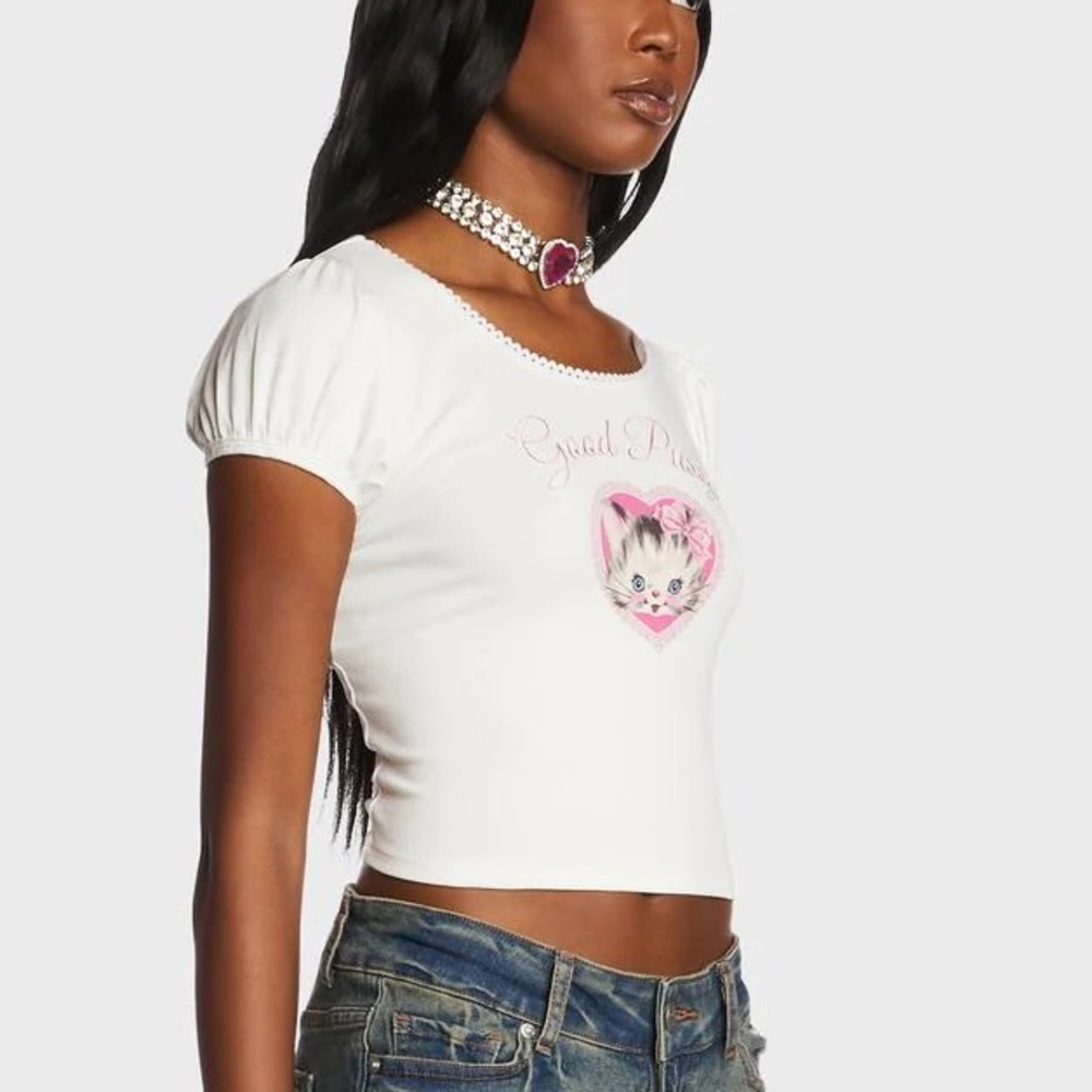 NWOT Kitten Baby Tee - Picture 2 of 4